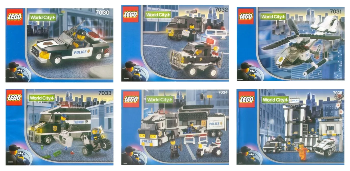 LEGO Kit Police de la Ville du Monde (K7035-1) - prix | Brick Broker