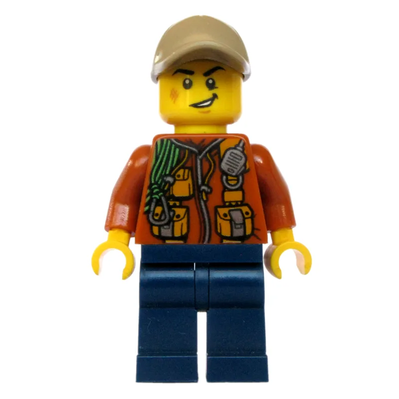 Explorer, Jacket with Pouches, Radio, and Rop… — minifigurine LEGO | Brick Broker