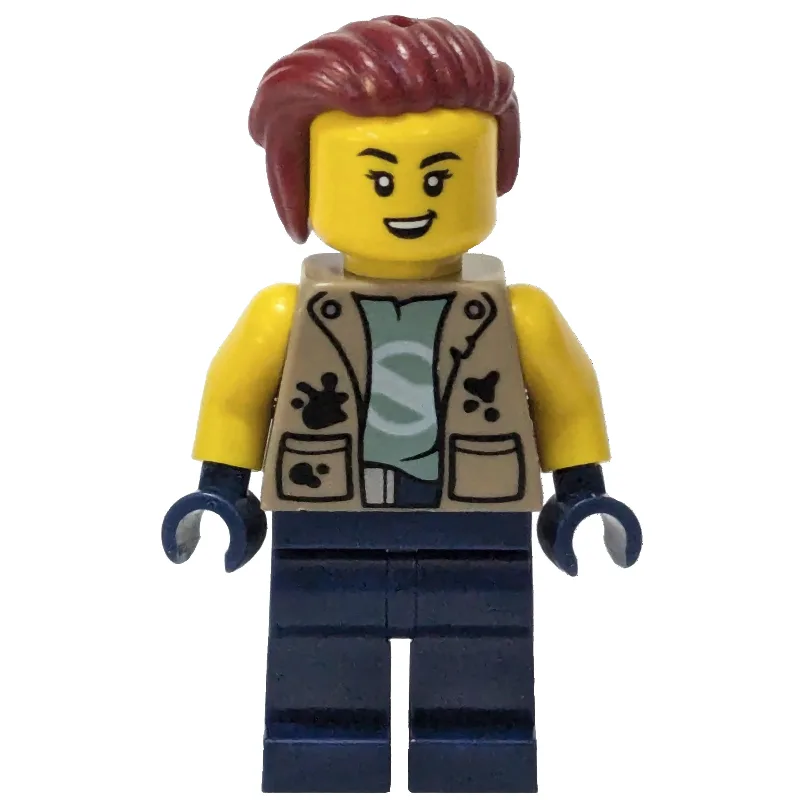 Mechanic, Iris Icicle, Dark Tan Jacket, Dark… — minifigurine LEGO | Brick Broker