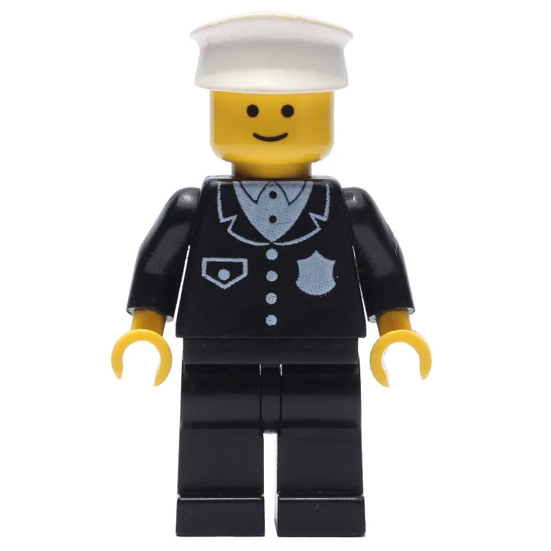 Policeman, Black Suit with Pocket and Badge,… — minifigurine LEGO | Brick Broker