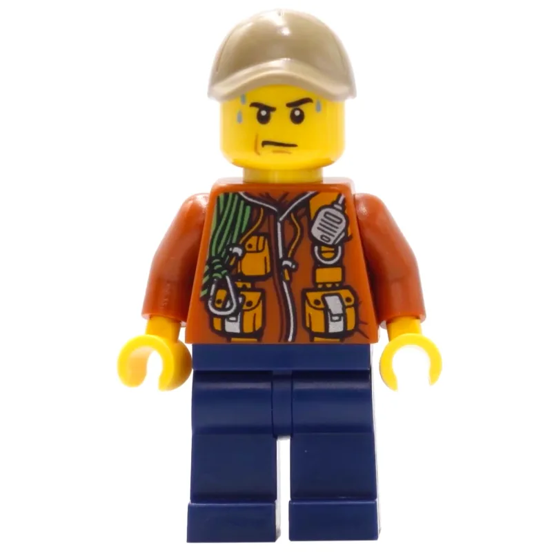 Explorer, Jacket with Pouches, Radio, and Rop… — minifigurine LEGO | Brick Broker