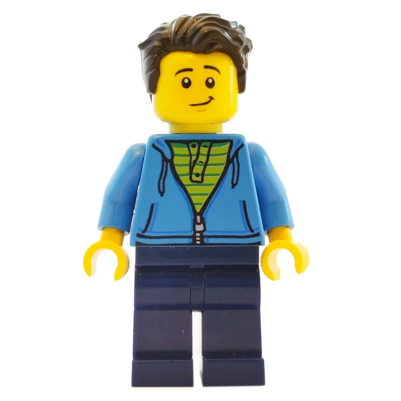 Dark Azure Torso, Dark Blue Legs, Dark Brown… — minifigurine LEGO | Brick Broker