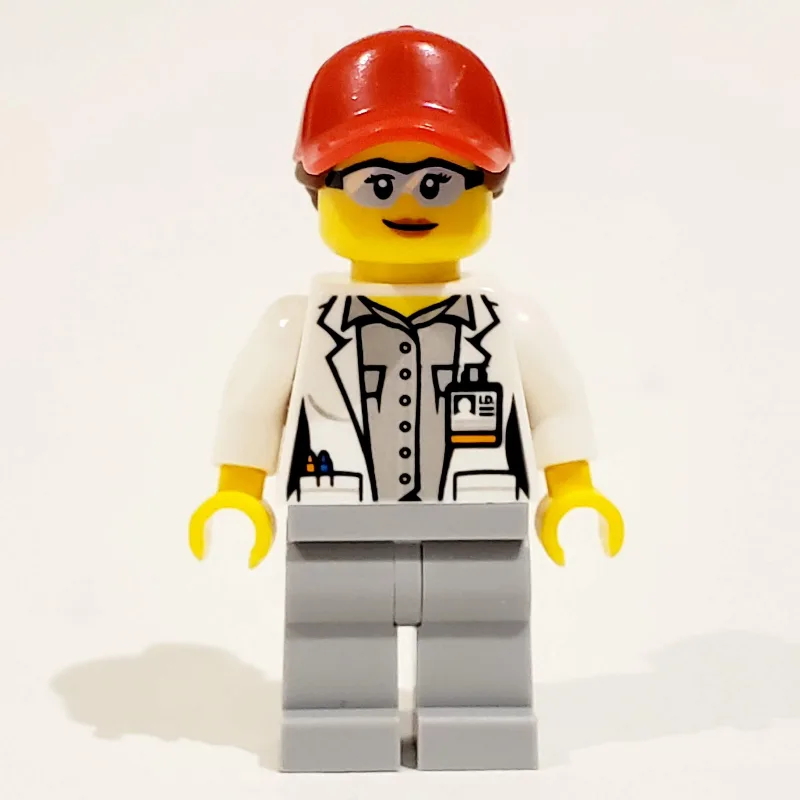 Scientist - White Torso, Labcoat, Light Bluis… — minifigurine LEGO | Brick Broker
