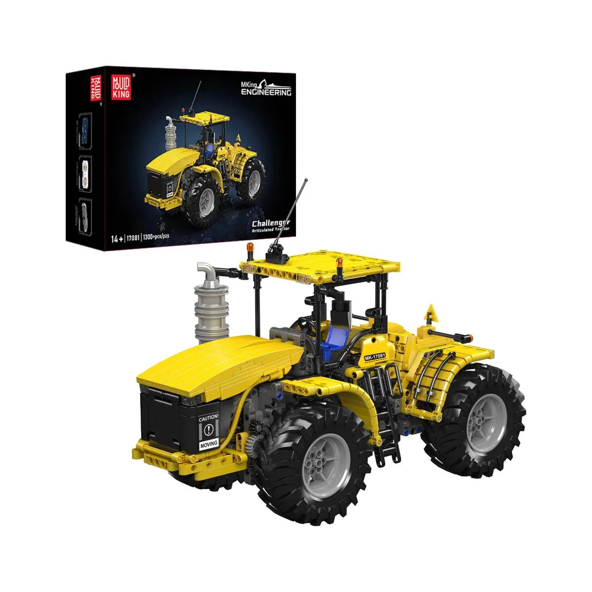 Mould King Tracteur articulé jaune (MOU-17081) - prix | Brick Broker