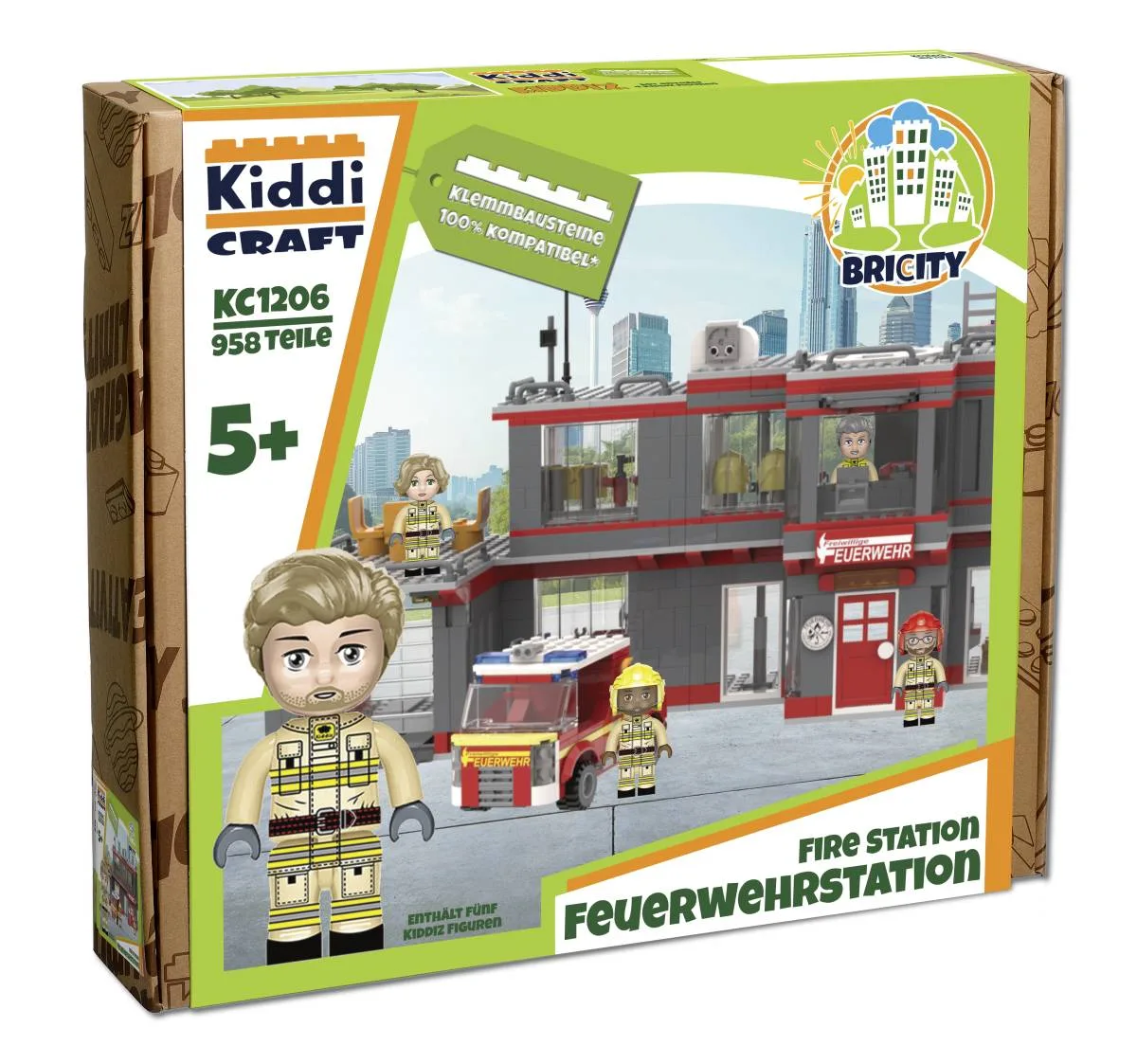 Kiddicraft Caserne de pompiers (KID-KC1206) - prix | Brick Broker