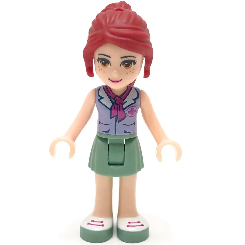 Mia - Lavender Blouse, Sand Green Skirt — minifigurine LEGO | Brick Broker