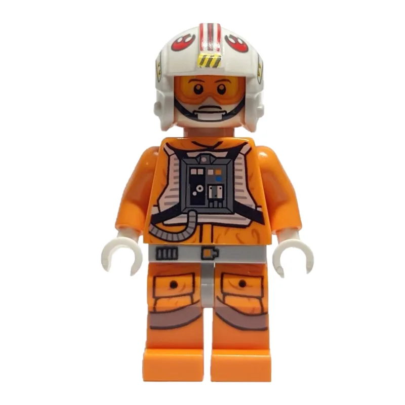 Luke Skywalker, Orange Rebel Pilot Outfit, Li… — minifigurine LEGO | Brick Broker