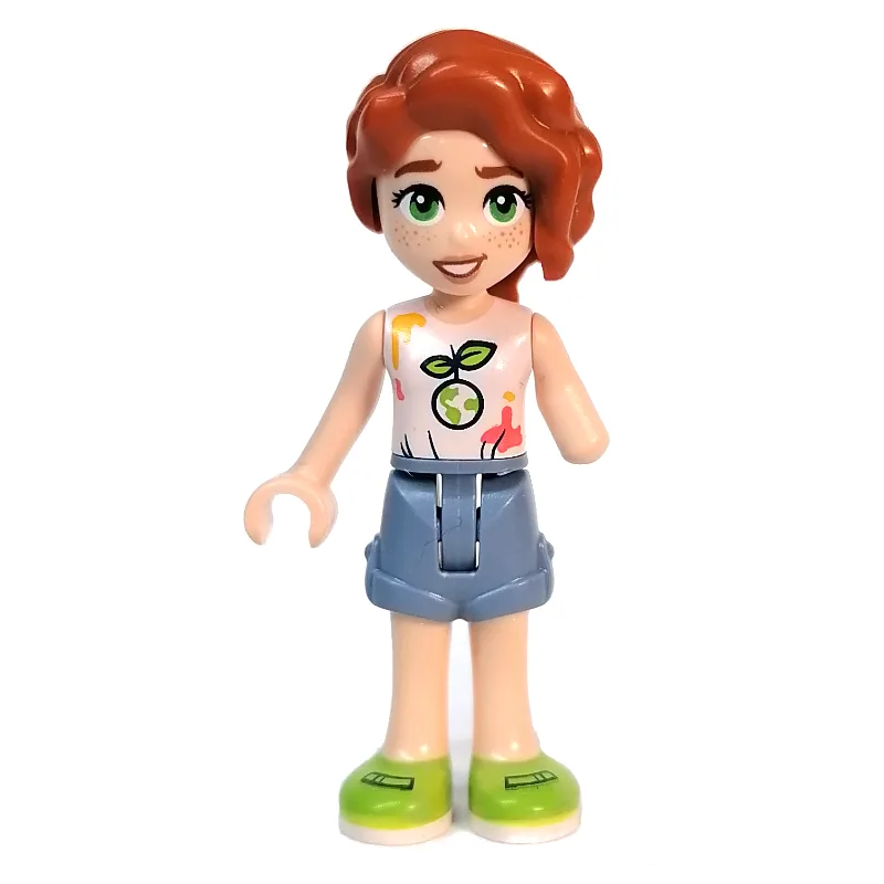 Autumn - White Top, Sand Blue Shorts — dans quels sets LEGO ? (fig-013263) | Brick Broker