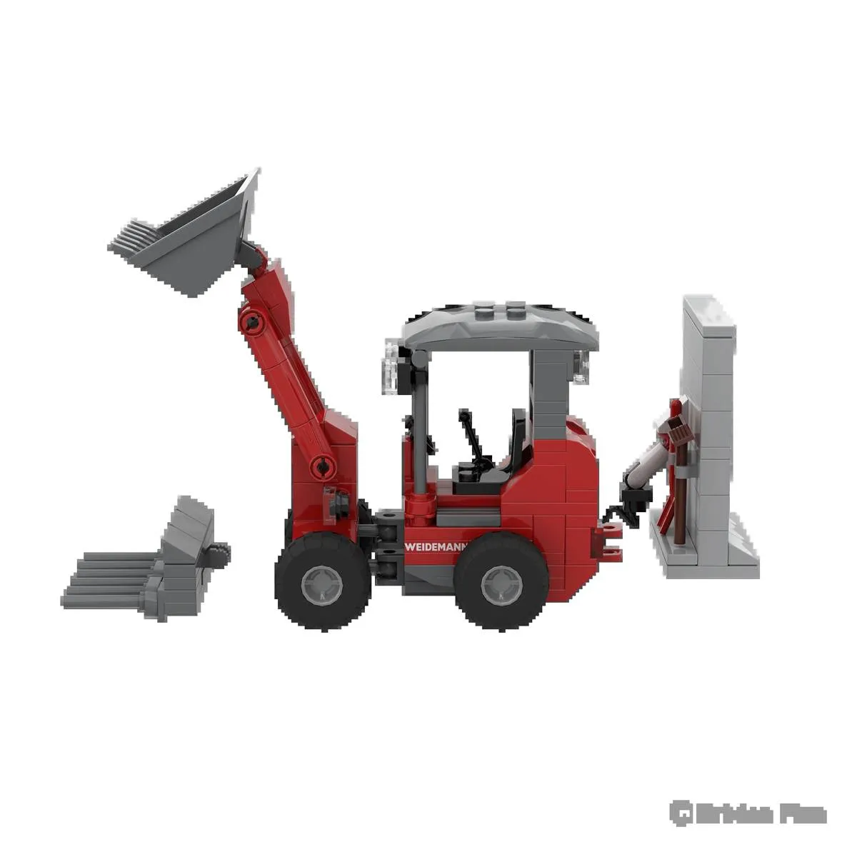 BRIXIES Weidemann™ 1190e avec Wallbock + Pelle (BRIXIES-222.841) - prix | Brick Broker