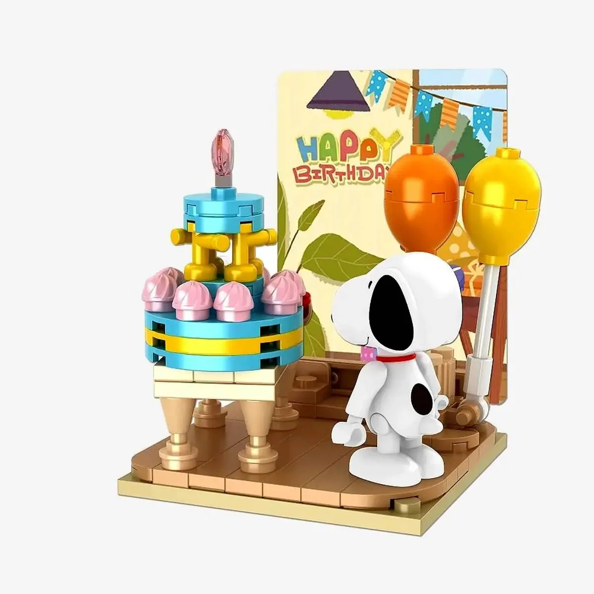 BlueBrixx Fête d'anniversaire de Snoopy (BB-107360) - prix | Brick Broker
