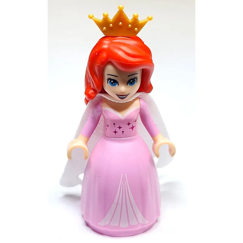 Ariel - Human Form, Bright Pink Gown, White C… — minifigurine LEGO | Brick Broker