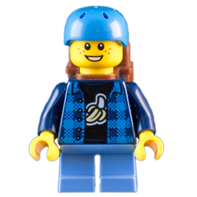 Kid - Dark Blue Torso, Medium Blue Legs, Dark… — minifigurine LEGO | Brick Broker