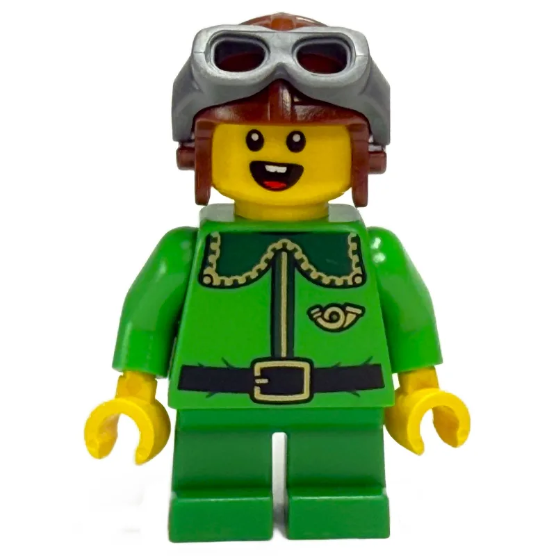 Elf / Postal Elf - Bright Green Torso, Green… — minifigurine LEGO | Brick Broker