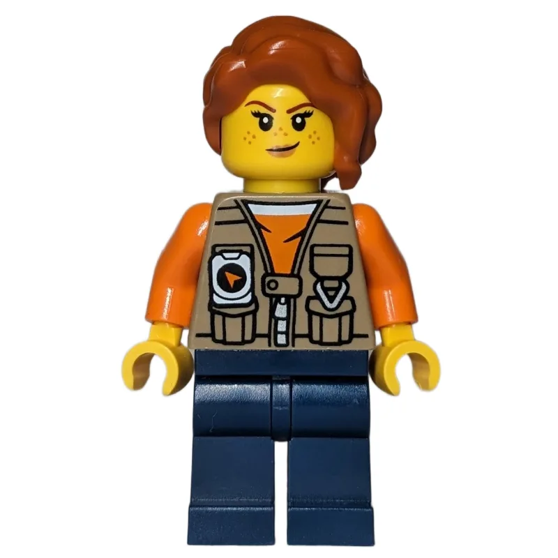 Explorer, Tina Tarantula, Dark Tan Vest Jacke… — minifigurine LEGO | Brick Broker