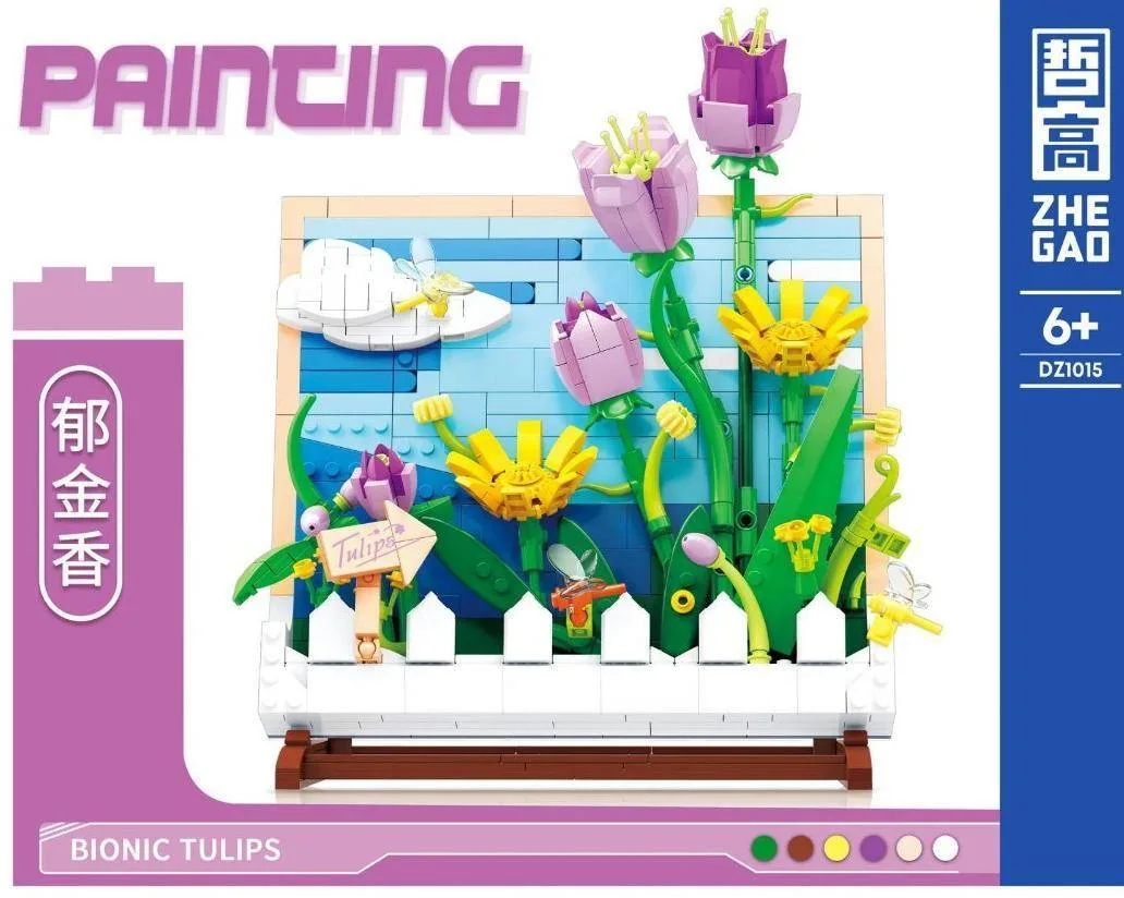 ZHEGAO Peinture Tulipes Bioniques (ZHE-DZ1015) - prix | Brick Broker