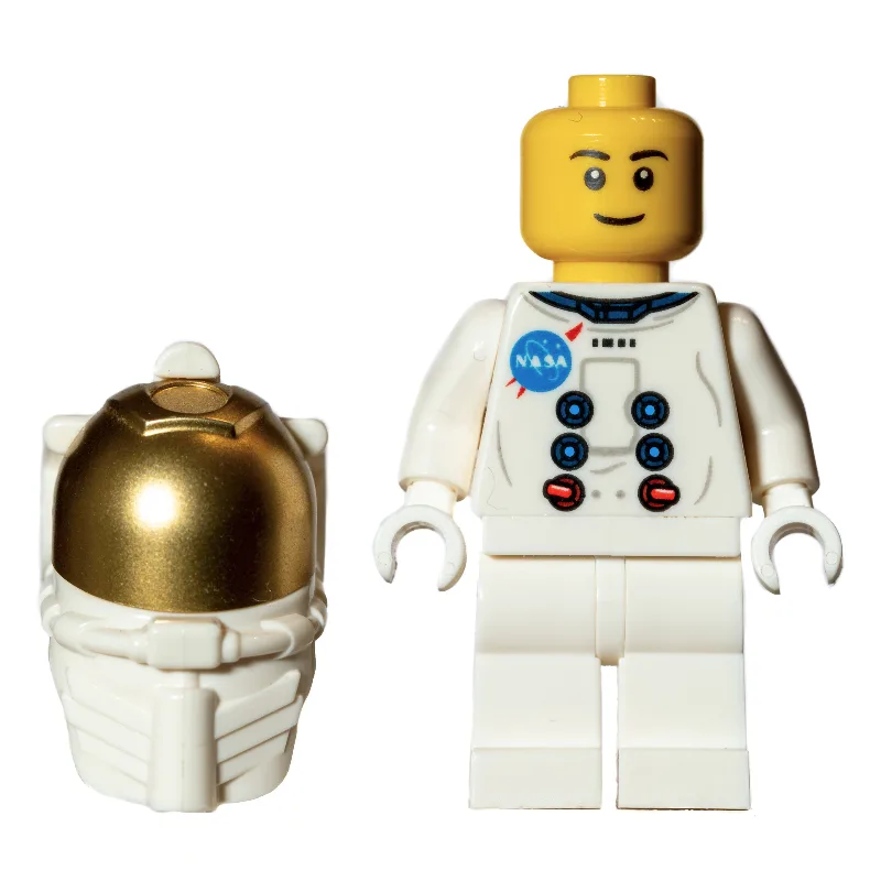 NASA Apollo 11 Astronaut - Straight Smile — minifigurine LEGO | Brick Broker