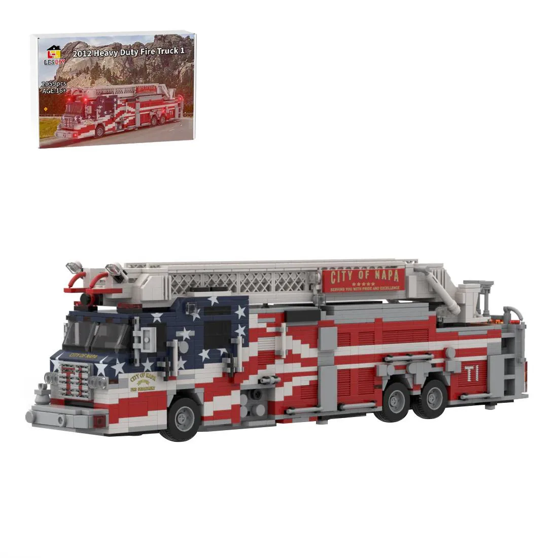 LesDiy Camion de pompiers Pierce Velocity 2012 Napa City (LESDIY-3733435) - prix | Brick Broker