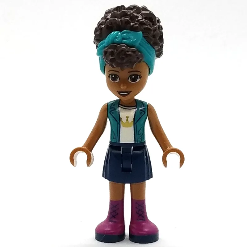 Andrea - Dark Turquoise Jacket, Dark Blue Ski… — minifigurine LEGO | Brick Broker