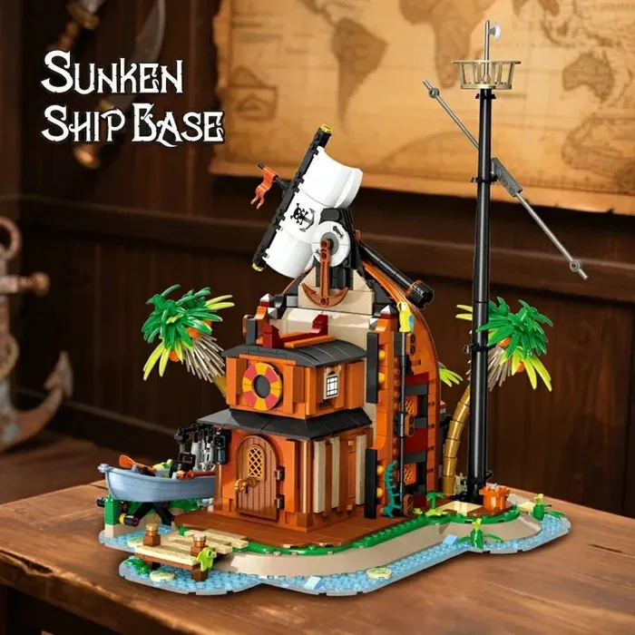 JIESTAR Base de navire coulé des pirates (JS-59162) - prix | Brick Broker