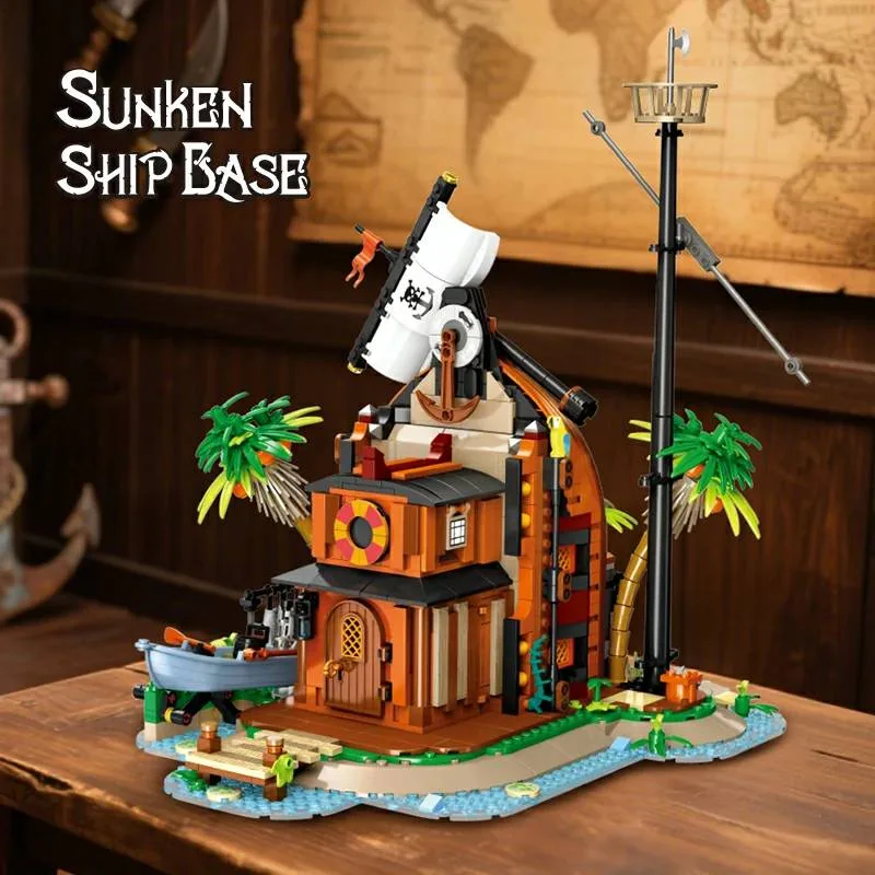 JIESTAR Base de navire coulé des pirates (JS-59162) - prix | Brick Broker