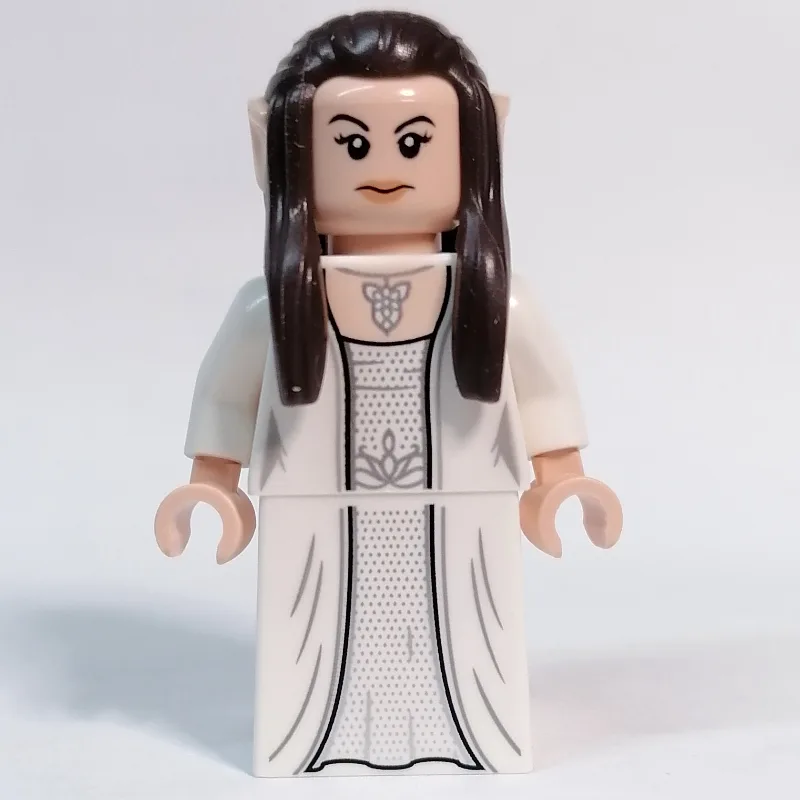 Arwen - White Torso, Dress, Dark Brown Hair — minifigurine LEGO | Brick Broker