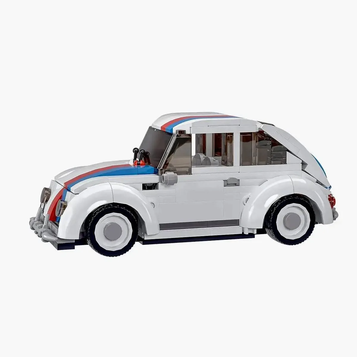 BlueBrixx Petite voiture classique avec bandes de rallye (BB-108513) - prix | Brick Broker