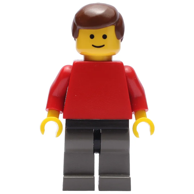 Man - Red Torso, Dark Grey Legs — dans quels sets LEGO ? (fig-007133) | Brick Broker