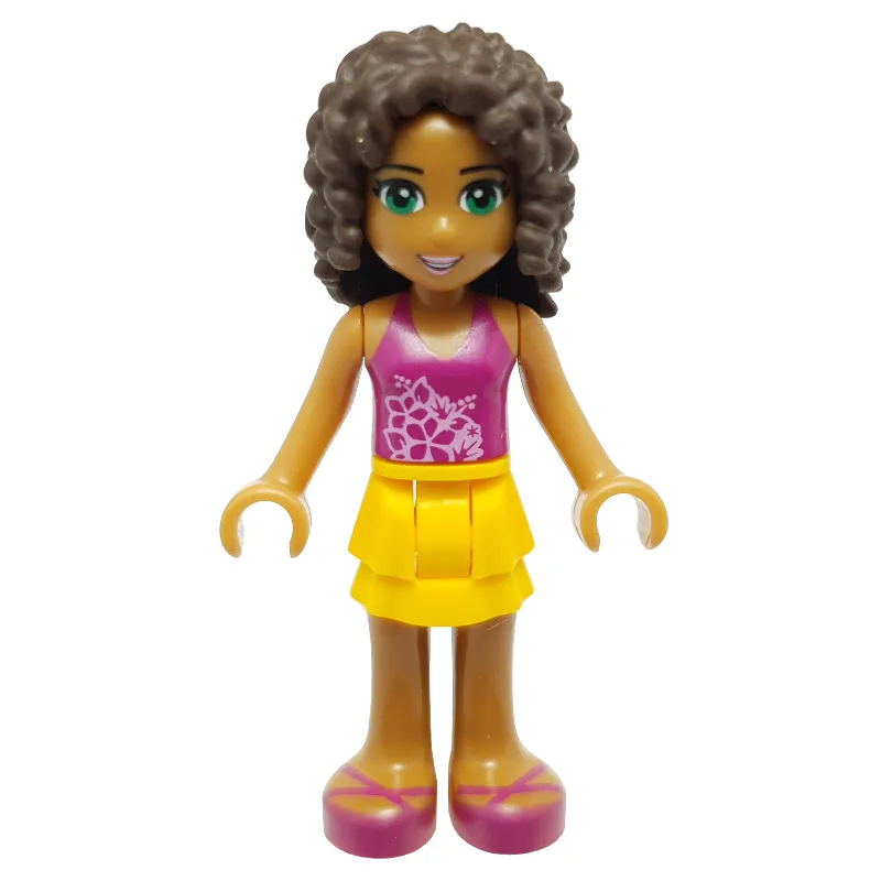 Andrea - Magenta Top, Bright Light Orange Ski… — minifigurine LEGO | Brick Broker