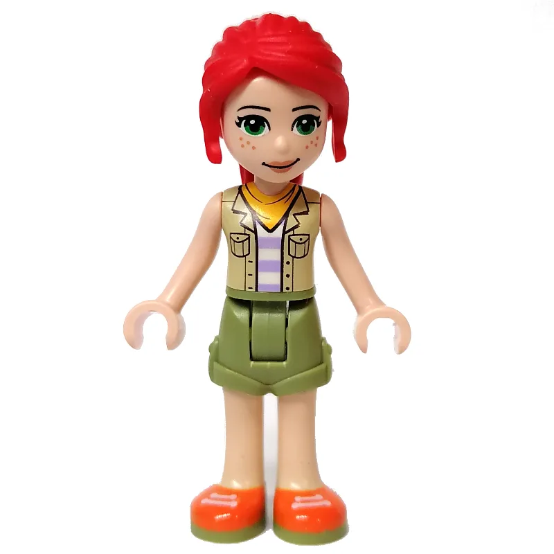 Mia - Bright Light Yellow Jacket, Olive Green… — minifigurine LEGO | Brick Broker