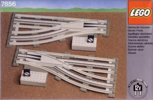 LEGO 7856 Points manuels gauche et droit avec rails électriques - prix | Brick Broker