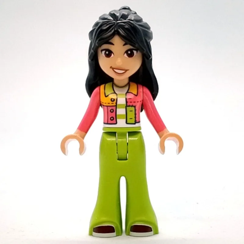 Liann - Lime and Coral Shirt, Lime Pants — minifigurine LEGO | Brick Broker