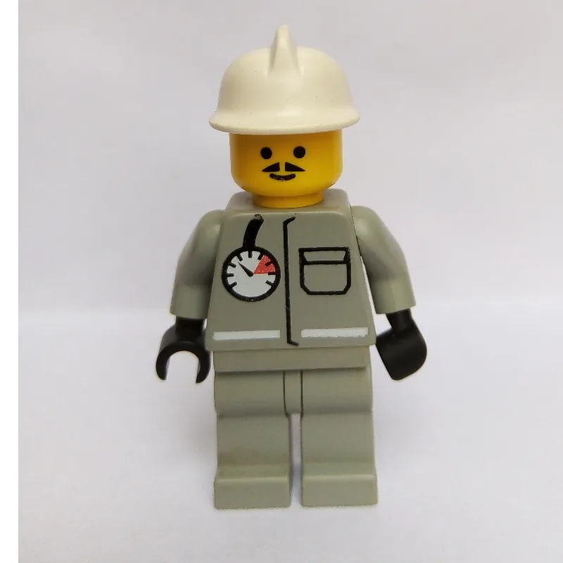 Fireman, Shirt with Gauge and Pocket, Light G… — minifigurine LEGO | Brick Broker