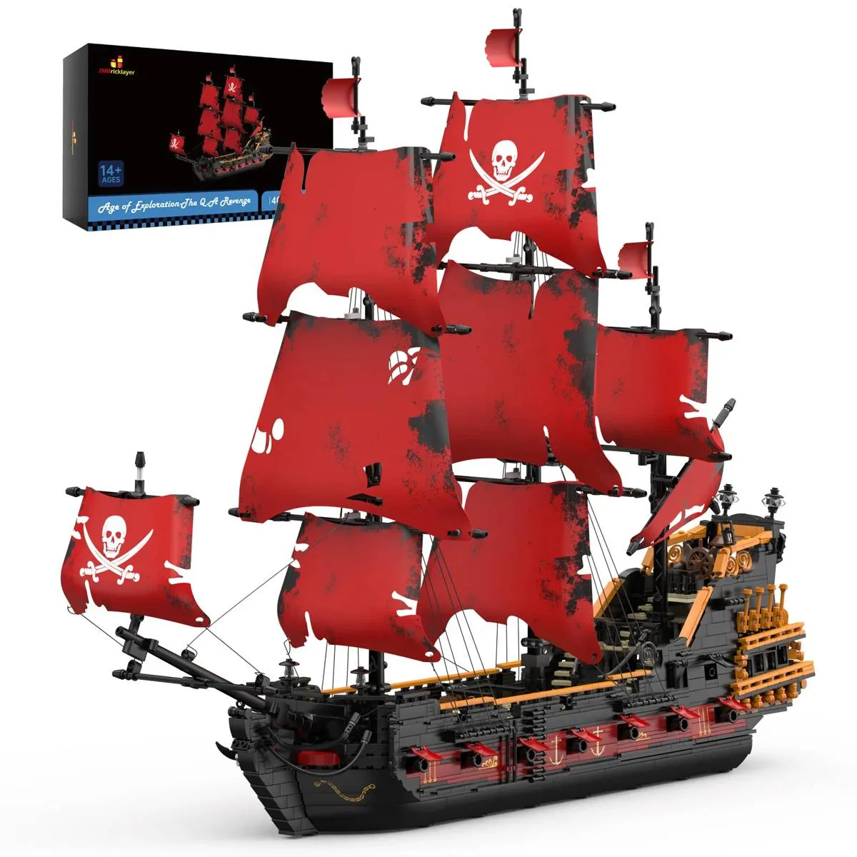 JMBricklayer Queen Anne's Revenge - Navire pirate pour adultes (JMB-40107) - prix | Brick Broker