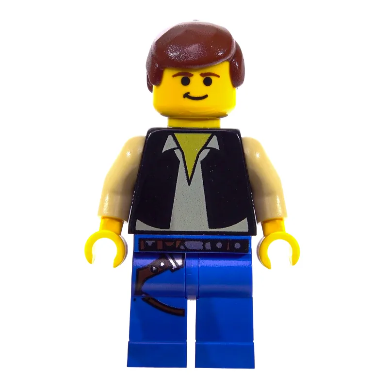 Han Solo, Black Vest, Yellow Skin, Blue Legs… — minifigurine LEGO | Brick Broker