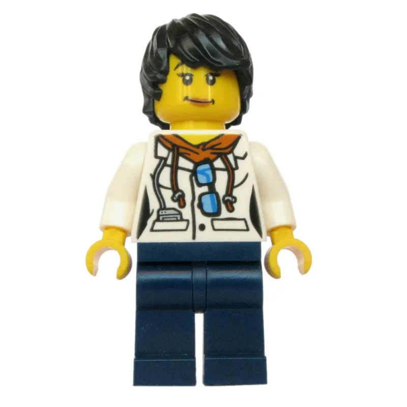 Scientist, Woman, White Jacket over Hoodie wi… — minifigurine LEGO | Brick Broker