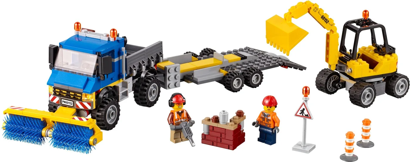 LEGO 60152 Balayeuse et Excavatrice - prix | Brick Broker