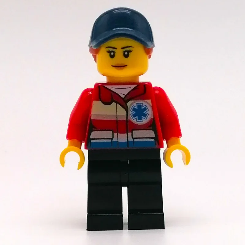 Paramedic, Woman, Red Jacket with Star of Lif… — minifigurine LEGO | Brick Broker