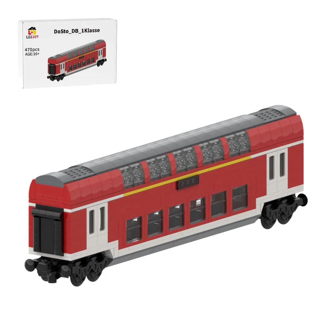 LesDiy Voiture de passagers à deux niveaux DB 1ère classe DoSto (LESDIY-3732279) - prix | Brick Broker