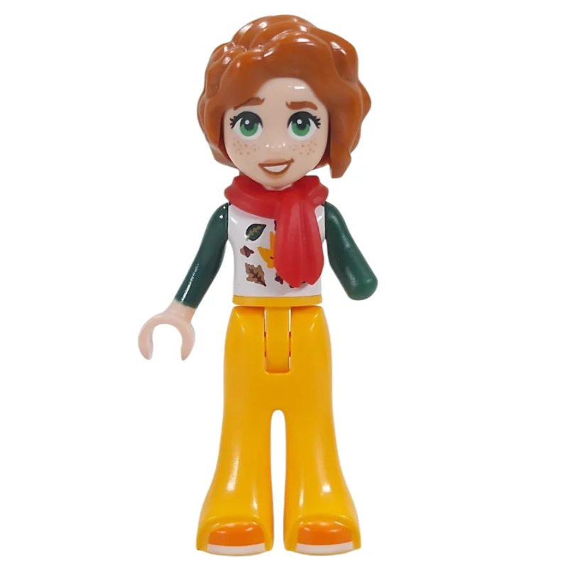 Autumn, White Torso, Bright Light Orange Pant… — minifigurine LEGO | Brick Broker