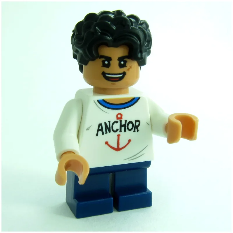 Monkey D. Luffy, Short Legs, Open Mouth Smile — minifigurine LEGO | Brick Broker