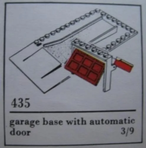 LEGO 435 Plaque et porte de garage (Le jouet de construction) - prix | Brick Broker
