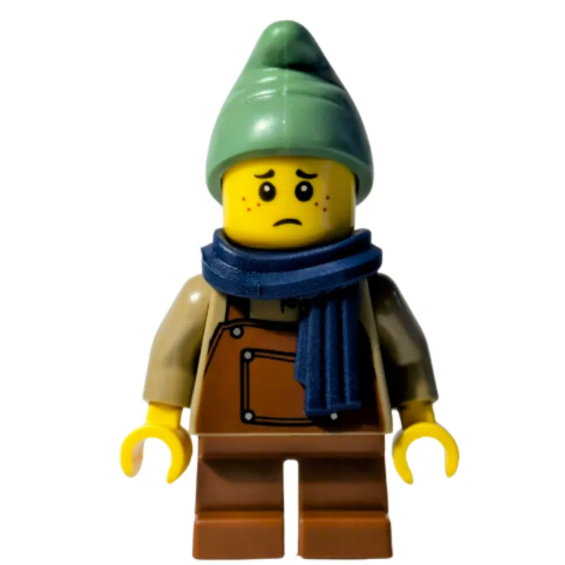 Elf, Dark Tan Torso, Reddish Brown Apron, San… — minifigurine LEGO | Brick Broker