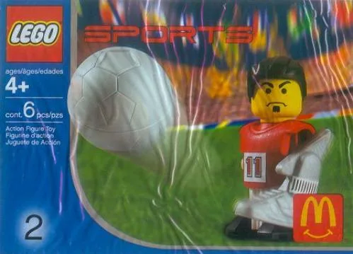 LEGO 7924 Ensemble de sport McDonald's Numéro 2 - Joueur de soccer rouge #11 - prix | Brick Broker