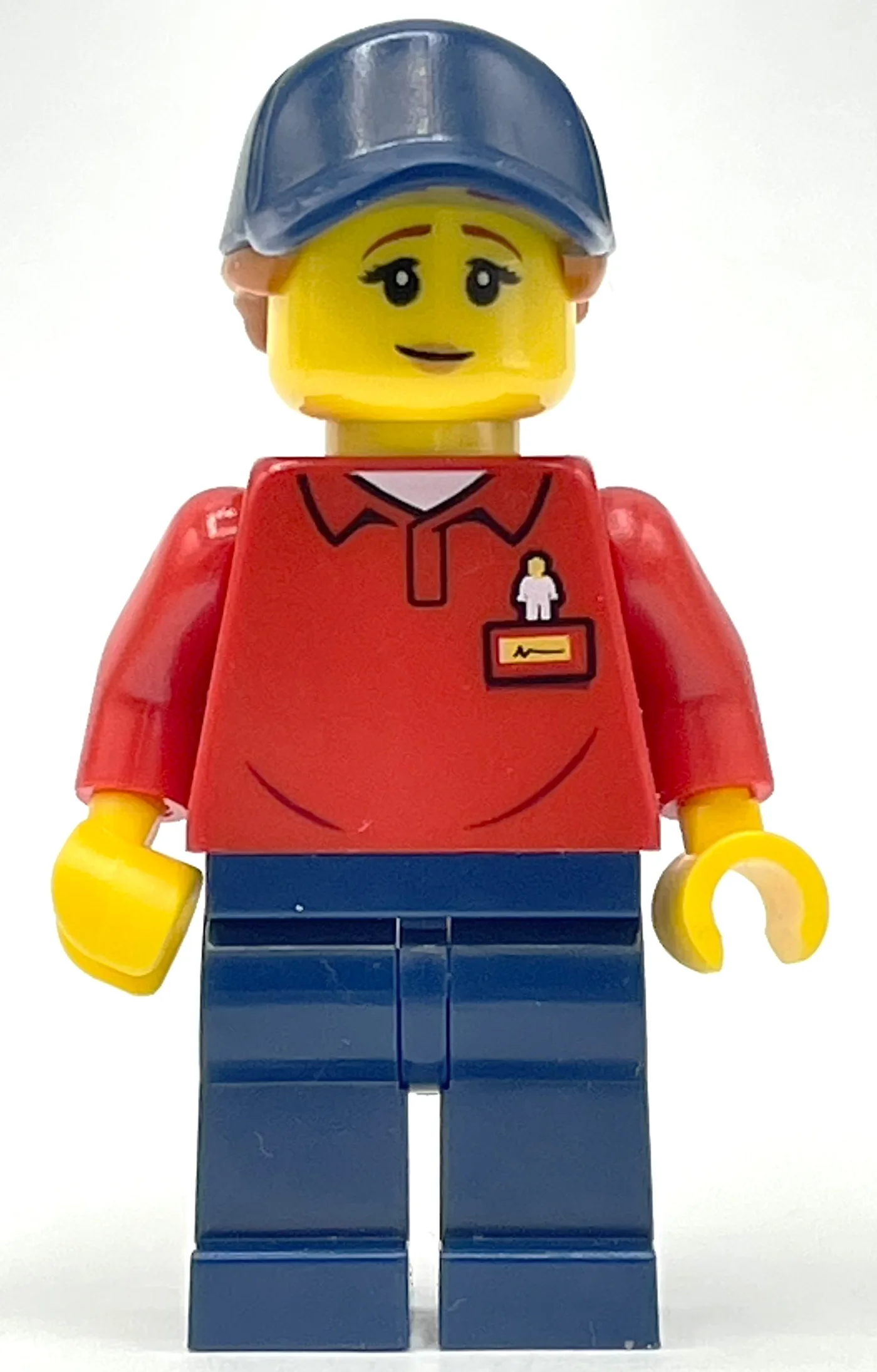 LEGOLAND Employee, Red Torso, Dark Blue Legs,… — minifigurine LEGO | Brick Broker