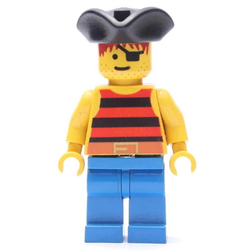 Pirate - Red/Black Stripes, Blue Legs, Black… — minifigurine LEGO | Brick Broker