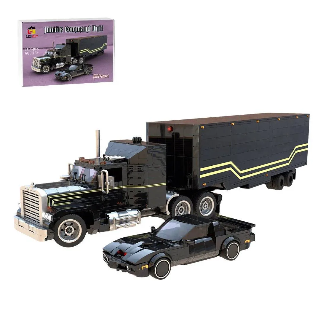 LesDiy MOCturnal Knight Rider - KITT et l'unité de commandement mobile FLAG (LESDIY-3648775) - prix | Brick Broker