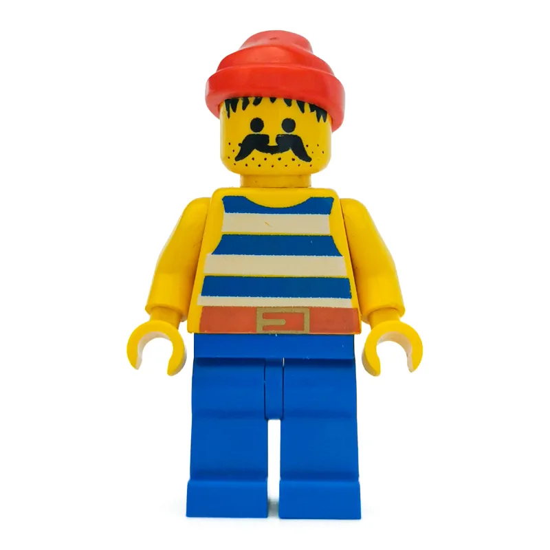 Pirate - Blue Stripes, Blue Legs, Red Bandana… — minifigurine LEGO | Brick Broker