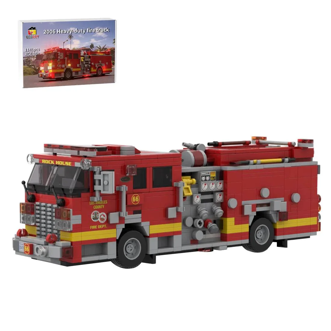 LesDiy Camion de pompier 2006 KME Predator Severe LACoFD (LESDIY-3726398) - prix | Brick Broker