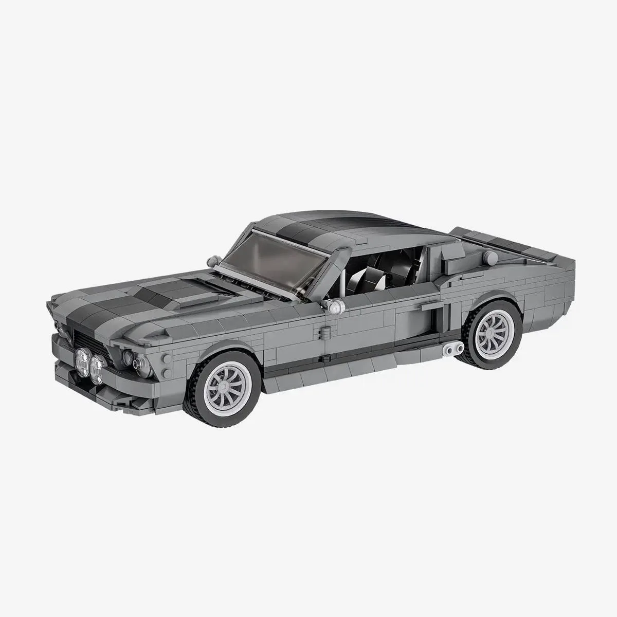 BlueBrixx Voiture américaine grise de 1967 (BB-110074) - prix | Brick Broker