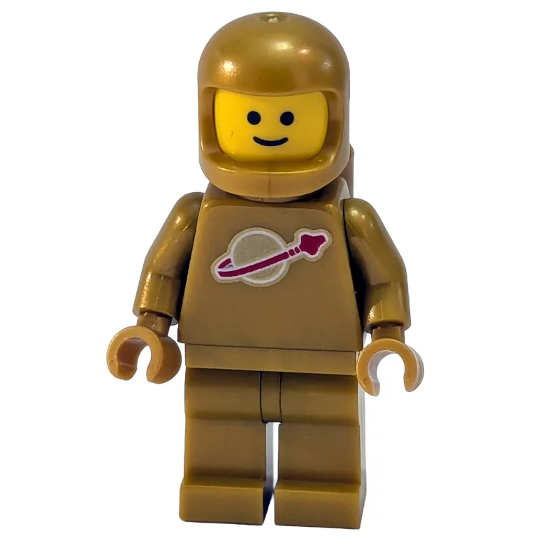 Classic Spaceman, Pearl Gold with Airtanks — minifigurine LEGO | Brick Broker